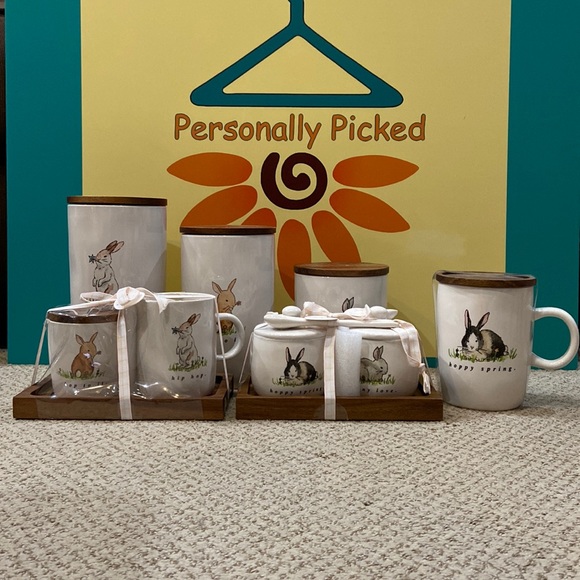 Rae Dunn Other - Rae Dunn Watercolor Bunny Easter Set